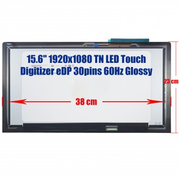 Laptop Touch Screen Display LCD 15.6'' FullHD 1080P TN LCD Touch Digitizer for Lenovo Ideapad Y700 Touch-15ISK 80NW 80NW000XUS 80NW000YUS 80NW0010US 80NW0015US 80NW000PUS NV156FHM-A12 NV156FHM-n61 (Ref. 1-SCR0039)