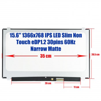 Laptop screen monitor Lenovo IdeaPad 320S-15IKB NT156WHM-N45 v8.0 NT156WHM-N45 v8.2 Matte non-edged 350mm Lenovo fru 5D10M42874 5d10m42874 FRU 5d10m42885 15.6" Display Panel 350mm HD LED 30pin (R) Slim  (Κωδ. 1-SCR0046)