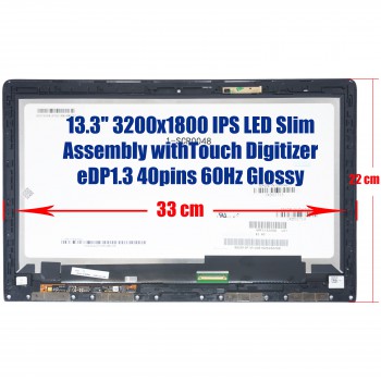 Laptop Touch Screen Display LCD Lenovo Yoga 3 PRO-1370 80HE011XUS 80HE00DPIX Ultrabook 13.3" QHD+ LCD Screen Touch Panel Digitizer Replacement LTN133YL01-P01 ( SKU.1-SCR0048 )