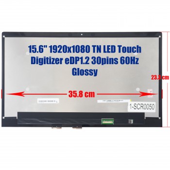 Laptop Monitor HP Envy X360 15m-bq021dx 15m-bq121dx N156HCA-EBB REV C1 LP156WF9.SPL1 TOUCH+SCREEN (Code 1-SCR0050)