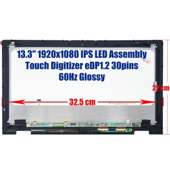 Display Laptop Touch Screen Assembly for Dell Inspiron 13 7000 7347 7348 7359 Series D/PN 0W6TN0 LCD Touch Screen Module Assembly 0PYR9V 4KJWY 04KJWY 0YDFDN RFF64 YD4WJ 029NPJ 0W6TN0 0XP2FH (SKU. 1-SCR0071)