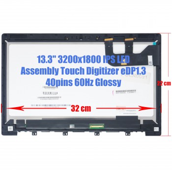 Laptop Touch Screen 13.3" Lcd Touch Screen Assembly Display ASUS ZenBook Asus UX303UB-8A UX303UB-DH74T 90NB08U2-R20010 LTN133YL01-L01 LTN133YL01-P01 QHD+ 3200*1800 (SKU.1-SCR0091)