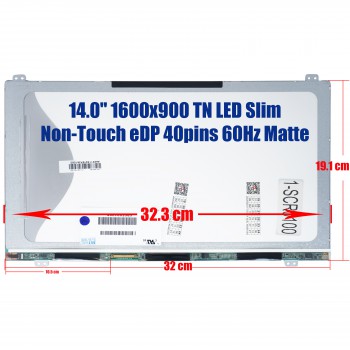 Laptop Panel Display Toshiba R940, Toshiba R940-00K, Toshiba R940-00L, Toshiba R940-02H LTN140KT06, LTN140KT06-501 LTN140KT06-801 14.0
