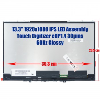 Laptop Screen Touch Screen Display Lenovo Yoga 730-13IKB 81CT Lcd Touch Screen w/ Bezel 13.3