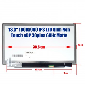 Laptop Monitor LP133WD2 (SP)(B1) 13.3'' 1600x900 HD+LED 30pin slim Matte IPS (Ref.1-SCR0134)