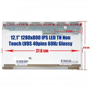 Laptop Monitor 12.1'' N121LB-L06 1280x800 WXGA LED 40pin Laptop Screen Monitor (Ref. 1-SCR0140)