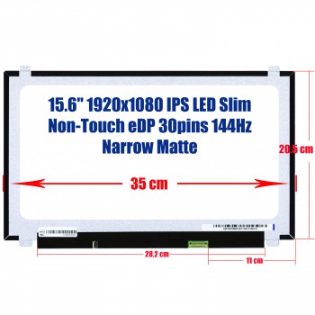 Laptop Monitor NV156FHM-N4B v8.0 NV156FHM N4B 144HZ FHD 1920X1080 144Hz 30pin Glossy LED OEM (Code 1-SCR0160)