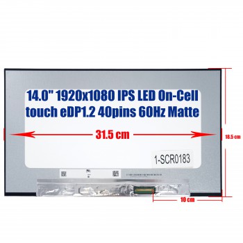 Laptop Monitor - Screen N140HCN-E5B REV C2 L75255-J92 14.0