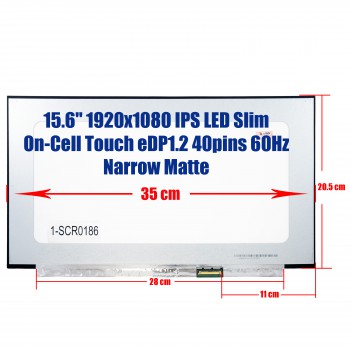 Laptop - Screen monitor for Dell Inspiron 5539 5594 15.6" 1920x1080 FHD IPS 40 pins LP156WFD(SP)(K1) LP156WFD SP K1 ( SKU. 1-SCR0186 )