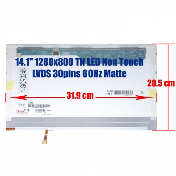 Laptop Screen monitor for Lenovo ThinkPad R400 T400 42T0700 42T0701 04W3680 LP141WX5(TL)(P2) 14.1'' 1280x800 WXGA TN LED LVDS 30pins Non Touch 60Hz Glossy ( SKU,1-SCR0245 )