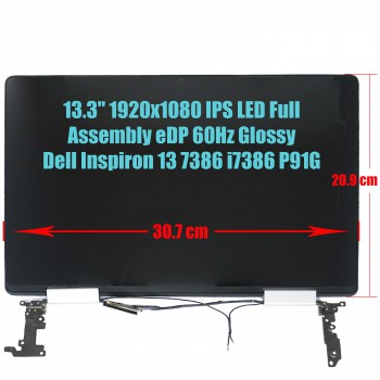 Laptop Screen - Screen monitor for Dell Inspiron 13 7386 2-in-1 Full Assembly Touch Screen Digitizer 13.3
