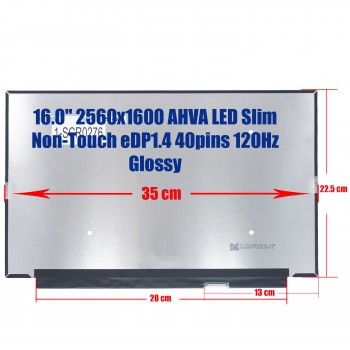 Laptop Screen - Screen monitor for MSI Creator Z16 A11UET-209 B160QAN02.P 16.0