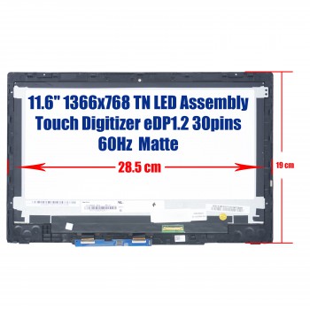 Laptop Monitor - Screen monitor for HP ChromeBook x360 11 G4 M49289-001 NV116WHM-N41 N116BGE-EA2 REV.C1 Assembly 11.6