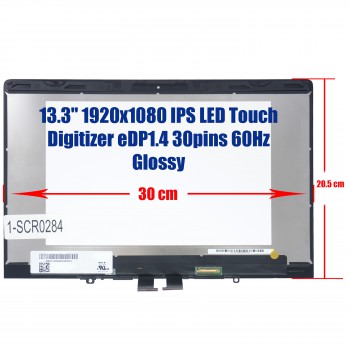 Laptop Monitor - Screen monitor for Dell Inspiron 15 5582 5591 2-in-1 B156HAN02.3 P78F P78F001 Assembly Touch Digitizer 15.6'' 1920x1080 FHD IPS LED 46% NTSC eDP1.2 30pins 60Hz Glossy ( Ref.1-SCR0302 )