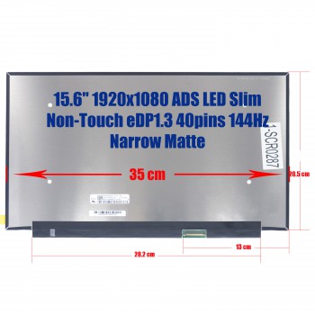 Laptop Screen Panel Laptop 15.6'' 144Hz FullHD IPS LED Display LP156WFG(SP)(F2) 5D10R00685 5D10T24705 Lenovo Legion Y530-15ICH N156HRA-EA1 B156HAN10.2 Laptop Screen Monitor (Ref. 1-SCR0287)