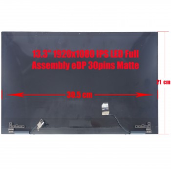 Laptop Monitor - Screen monitor for Asus UX363EA-2G 90NB0RZ1-R21001 Full Assembly 13.3'' 1920x1080 FHD IPS LED eDP 30pins Matte ( Ref.1-SCR0293 )