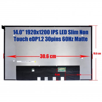 Laptop Monitor - Screen monitor for Lenovo ThinkPad E14 Gen 5 NV140WUM-N43 5D10V82395 5D10V82394 5D10V82396 14.0'' 1920x1200 WUXGA IPS LED Slim Non Touch 45% NTSC eDP1.2 30pins 60Hz Matte ( Ref.1-SCR0311 )