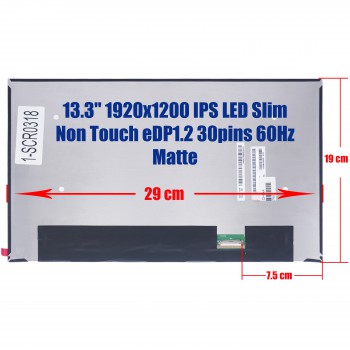 Laptop Monitor - Screen monitor LP133WU1-SPH1 LP133WU1-SPH1 (SP)(H1) 13.3'' 1920x1200 WUXGA IPS LED Slim Non Touch eDP1.2 30pins 60Hz Matte ( Ref.1-SCR0318 )