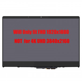 Laptop Monitor - Screen monitor for Lenovo Yoga 710-15ISK 710-15IKB 80V5 80U0 5D10M14145 5D10L47462 Assembly Touch Digitizer 15.6'' 1920x1080 FHD IPS LED 45% NTSC eDP1.2 30pins 60Hz Glossy ( Ref.1-SCR0374 )