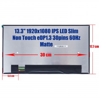 Laptop Screen - Screen monitor for Dell Latitude 7380 7390 P28s B133HAN04.6 AUO462D 13.3'' 1920x1080 FHD IPS LED Slim Non Touch 72% NTSC eDP1.3 30pins 60Hz Matte ( Ref.1-SCR0450 )