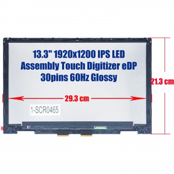 Laptop Monitor - Screen monitor for HP Envy x360 2-in-1 13T-BF000 NV133WUM-A65 NV133WUM-N65 N15665-001 Assembly Touch Digitizer 13.3'' 1920x1200 WUXGA IPS LED eDP 30pins 60Hz Glossy Space Blue ( Ref.1-SCR0465 )