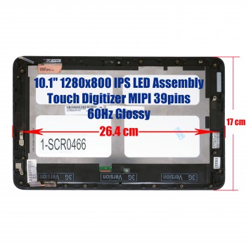 Laptop Monitor - Screen monitor for HP Pavilion X2 10-K 10-J 10-K010CA 10-J015TU 784420-001 784420-291 Assembly Touch Digitizer 10.1'' 1280x800 WXGA IPS LED 50% NTSC MIPI 39pins 60Hz Glossy ( Ref.1-SCR0466 )