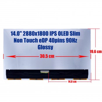 Laptop Screen monitor for Lenovo ThinkPad T14s Gen 3 21BR 21BS ATNA40YK01-1 5D11B36616 SD11B36614 14.0'' 2880x1800 2.8K IPS OLED Slim Non Touch Super Thin eDP 40pins 90Hz Glossy ( SKU.1-SCR0544 )