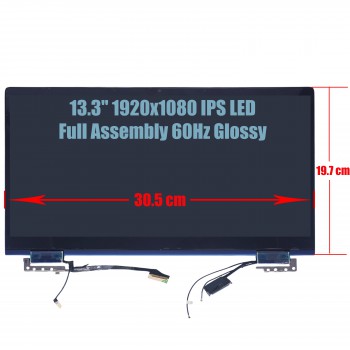 Laptop Screen monitor for HP Elite Dragonfly L74089-001 Full Assembly 13.3'' 1920x1080 FHD IPS LED Glossy Blue ( SKU.1-SCR0550 )