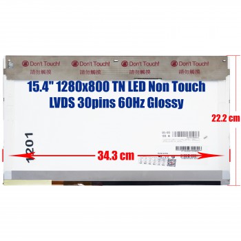 Laptop Monitor 15.4'' 1280x800 WXGA LED 30pin Laptop Screen Monitor (Ref. 1-1201)