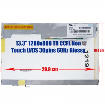 Laptop Monitor 13.3'' 1280x800 WXGA CCFL 30pin Laptop Screen Monitor (Ref. 1-1219)