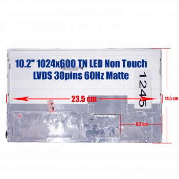 Laptop Monitor 10.2'' 1024x600 WSVGA LED 30pin Laptop Screen Monitor (Ref. 1-1245)