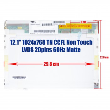 Laptop Monitor 12.1'' 1024x768 XGA CCFL 20pin Laptop Screen Monitor (Ref. 1-1336)