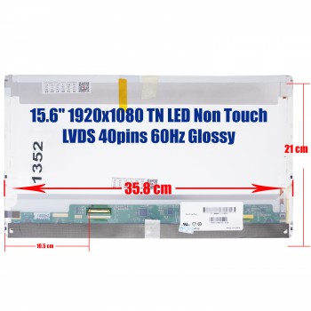 Laptop Screen Monitor LP156WF2(TL)(A1) E6530 15.6'' 1920x1080 3D WIGGLE STEREOSCOPY WUXGA FHD LED 40pin Laptop Screen Monitor (Ref. 1-1352)