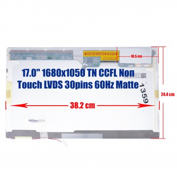 Laptop Monitor 17.0'' 1680x1050 WSXGA+ CCFL 30pin Laptop Screen Monitor (Ref. 1-1359)
