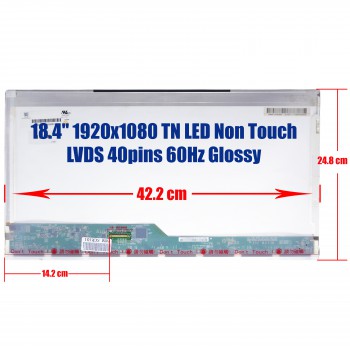 Laptop Monitor 18.4'''' 1920x1080 WSXGA K95VJ FHD LED 40pin (Ref. 1838)