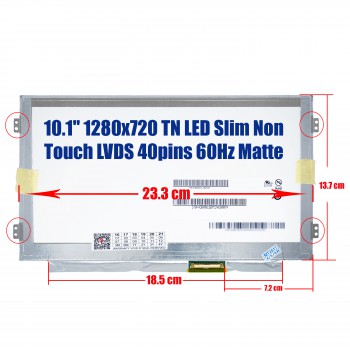Laptop Monitor 10.1'' 1280x720 SD+ LED 40pin Slim Laptop Screen Monitor (Ref. 1-2023)
