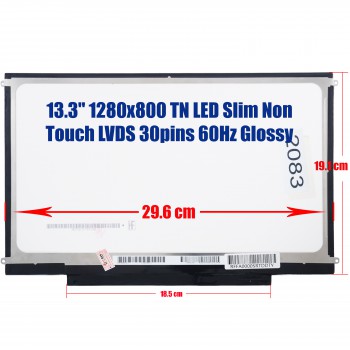 Laptop Monitor 13.3'' Apple A1278, A1342 Macbook Pro 1280x800 WXGA LED 30pin slim (Ref. 2083)