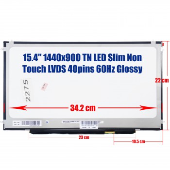 Laptop Monitor 15.4'' 1440x900 WXGA LED Slim 40pin Laptop Screen Monitor (Ref. 1-2275)