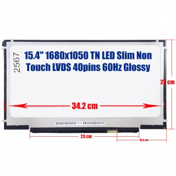 Laptop Monitor 15.4'' 1680x1050 LED 40pin Laptop Screen Monitor (Ref.1-2567)