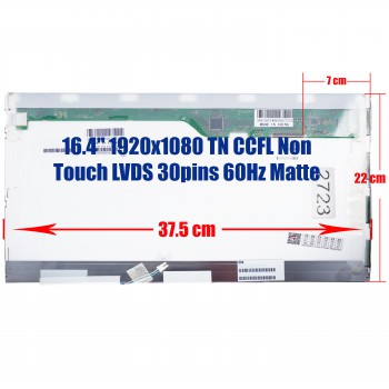 Laptop Monitor LQ164M1LD4C 16.4'' 1920x1080 WUXGA FHD CCFL 30pin Laptop Screen Monitor (Ref. 1-2723)