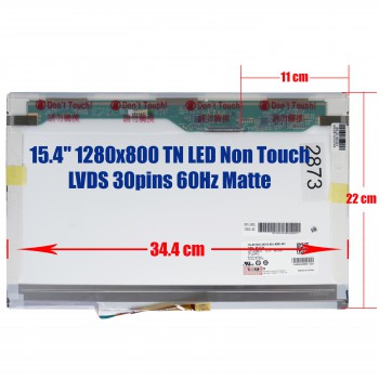 Display LTN154AT14 LP154WX7 TL P2 15.4'' 1280x800 WXGA 30pin IBM Lenovo T500 W500 LED Panel (Ref. 2873)