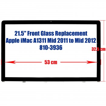 Apple iMac 21.5 inch A1311 LCD Glass Front Screen 810-3936 - Mid 2011 to Mid 2012 MB950XX/A, MC413XX/A, MC508XX/A MC509XX/A EMC: 2308 2389 LCD Glass Front Screen IMAC-21.5-GLASS-3004 big pins (Ref. 2882)