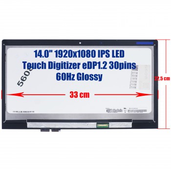 Laptop Screen LENOVO YOGA 3 14 Touch screen LP140WF3-SPL2NV140FHM-N41 yoga 3-14 LCD Assembly GLASS+DIGI+PANEL (Ref.No. 5608)