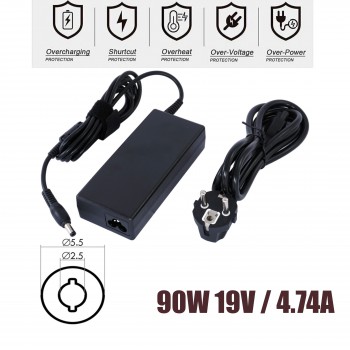 Laptop Power Supply - AC Adapter Charger Turbo-x model tw9 Turbo-x w170hn Turbo-X A15HE TURBO-X W251HU A15FB W550EU W270EN 0713A1990 (Ref.60014)