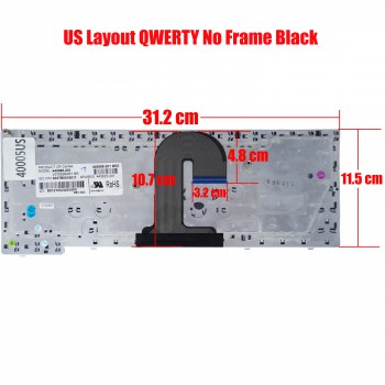 Keyboard Laptop HP Compaq 6510 6515 6510B 6515B NSK-H4A01 9J.N8282.A01 445588-001 6037B0015901 443922-00 V070526AK1 US VERSION BLACK KEYBOARD (Code 40005US)