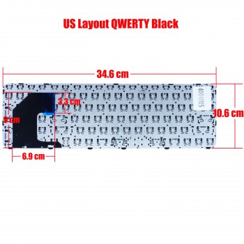 Laptop Keyboard for HP Pavilion 15- B Series Sleekbook (Without Frame) Black UK AEU36E00010 SG-58000-2BA 701684-0341 ( SKU.40048US )