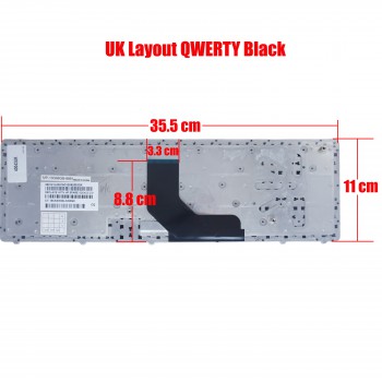 Laptop Keyboard for HP ELITEBOOK 8560P PROBOOK 6560B 6565B 641179-001 701987-151 550121C00-035-G 9Z.N6GSF.E01 701986-031 55012NT00-035-G 701987-151 9Z.N6GSF.L0L 55010JN00203G 55010KS00-289-G UK Black (SKU.40043UK)