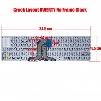 Keyboard Greek-Greek Laptop Keyboard HP 250 G4 255 G4 256 G4 250-G4 255-G4 HP 15-ac000 HP 15-af000 PK131EM2A02 SG-81300-X2A SN7145 813978-001 15-ac000 15t-ac000 15-af000 PK131EM1A00 9Z.NC8SC.A01 NSK-CWASC AP1EM000300 GR(Ref.40293GRNOFRAME)