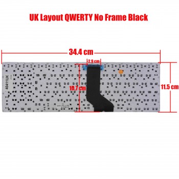 Keyboard Laptop - Keyboard for Laptop Acer Aspire E5-520 E5-532 E5-550 E5-573 E5-570 E5-722 E5-770 F5-521 F5-571 F5-570 K50-10 V3-574 V3-575 V5-591 VN7-572 VN7-792 TravelMate P257 P258 P277 P278 (Ref. 40411UK)