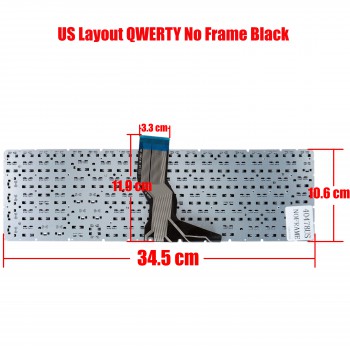 Keyboard HP - 15s-eq0033no (Ref.40478USNOFRAME)